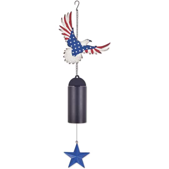 Sunset Vista Designs® 23" Metal Patriotic Eagle Garden Bell